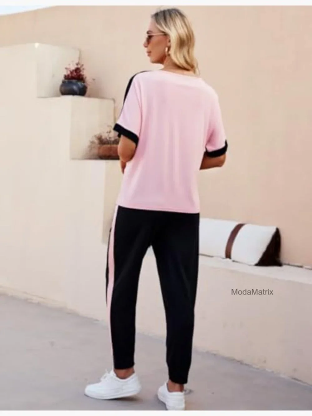 Women 2 Piece Lounge Set Soft Knit Tracksuit Casual Matching Outfit